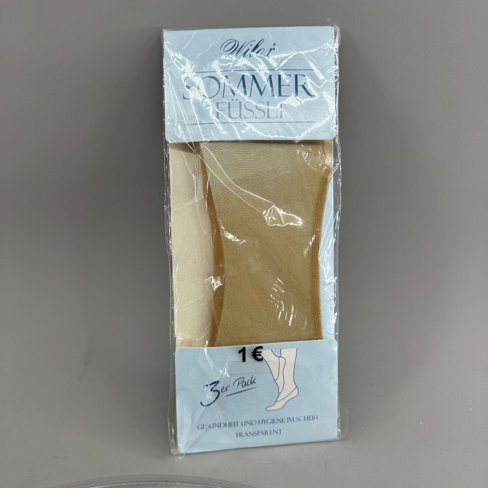 Wilox Womens Sommer Fussli Sheer No Show Liner Socks 3 Pack Polyamide Nude OS